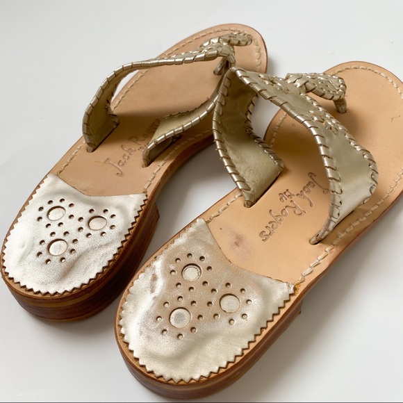 Lightly Used Metallic Jack Rogers - Picture 3 of 5